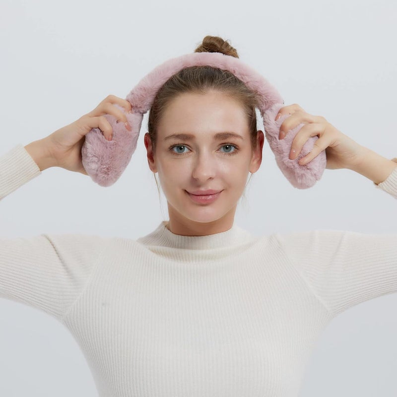 SUNBORRY Store Foldable Ear Muffs for Women, Faux Fur Adjustable Earmuffs for Winter - Image 5